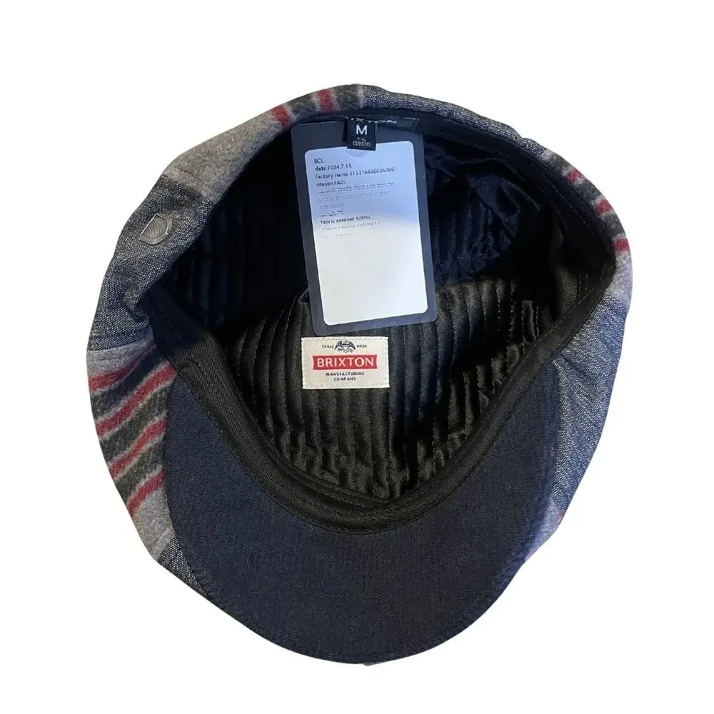 Brixton Altered Threads Brood Baggy Snap Cap Patchwork Unisex SZ M Newsboy  NWT
